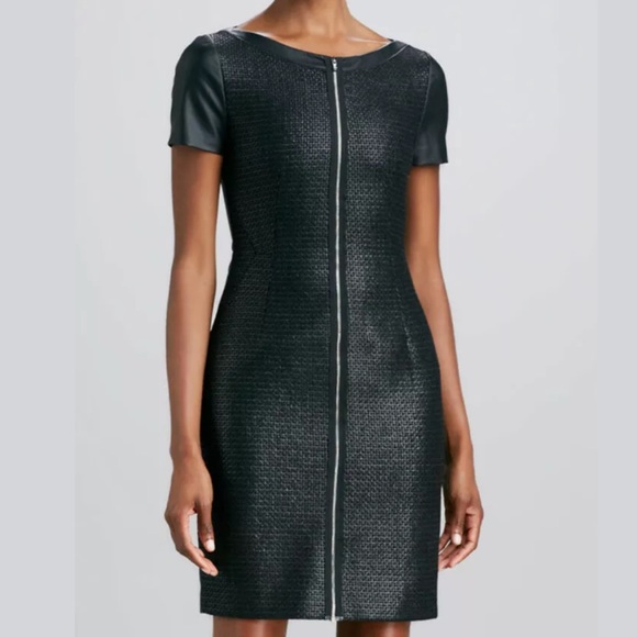 T Tahari Dresses & Skirts - Tahari Lalita Dress, Faux Leather, Black, Size 2